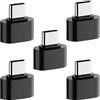 BORLTER CLAMP Adattatore OTG USB C a USB (5 Pezzi), Adattatore da C a USB A 3.0 Compatibile con MacBook, Cellulare e Dispositivo Tipo C