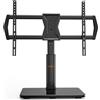 Perlegear Supporto TV Girevole per TV 37-70 pollici - Piedistallo TV Universale con Regolazione in Altezza, Supporto TV da Tavolo con Base Temporizzata, Max VESA 600x400mm, Fino a 45kg