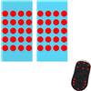 LifgWas Mouse Skates Dots- Set di 2 Giochi di Piedi per Topi in PTFE a Bassa Frizione per Mouse da Gioco, Compatibile con la Maggior parte dei Modelli (Rosso)