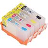 Ouitble Cartuccia d'inchiostro di ricambio per HP 364, confezione da 4, chip permanente, 4 colori, grande capacitàAccessori per stampanti