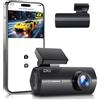 GKU Dash Cam Auto 4K,Dash Cam con UHD 2160P,DashCam Auto con WiFi integrato,Scheda SD 64G,24H Parking Monitor DashCam,Super Visione Notturna,170°Grandangolo,WDR,G-Sensor,Registrazione in Loop,Max 256G