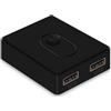 Schwamm Switch KVM USB 3.0 Switch 1X2/2X1 per Computer Portatile, Stampante, Tastiera, Mouse, ABS, B
