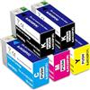 Yongairuink SJIC22P SJIC22P (K) SJIC22P (C) SJIC22P (M) SJIC22P (Y) - Cartucce d'inchiostro per TM-C3500 Color Works C3500 C3510 C3520 (2BK 1C 1M 1Y)