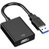 Mokeum Adattatore da USB a HDMI, adattatore da USB 3.0/2.0 a HDMI convertitore video 1080P, adatto per PC portatili, desktop, monitor, proiettori, HDTV compatibile con Windows XP/7/8/10/11