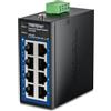 TRENDnet Mini switch industriale a 8 porte Gigabit DIN-Rail, TI-GLC80, 8 porte Gigabit, temperatura estrema IP30, capacità switch 16 Gbps, nero