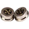 EndyTech Connettore di carica di alimentazione CC maschio e femmina 1/2/3/4/5Pin 1Pair, connettore Pogo magnetico caricato a molla da 13,5 mm (5PIN)