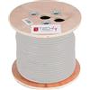 Techly Professional 364521 Matassa S/FTP Cavo Cat.6A Rame 305m Rigido Grigio Grigio