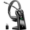 Earbay Cuffie senza fili con microfono muto per PC/Ufficio/Zoom/Skype/Laptop/Meeting