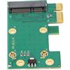Yctze Mini PCIE a PCIE Net Card Adattatore Scheda Riser Accessori per Computer Portatili Leggeri Materiale PCB Pregevole Fattura per un Funzionamento Semplice