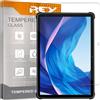 REY Pack 2X Pellicola salvaschermo per OUKITEL RT 6 10,1 - RT 7 5G 10,1, Vetro temperato, di qualità Premium