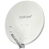 DUR-line Select 60 cm x 65 cm Alu Parabola Satellitare Grigio Chiaro - [Test MOLTO BUONO *] Specchio Sat in Alluminio
