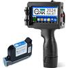 QMSTRAPACK - Pistola per stampante a getto d'inchiostro portatile Z10 con altezza di stampa da 0,08-0,5 pollici con inchiostro originale ad asciugatura rapida per testo QRCode/codice a barre/numero di