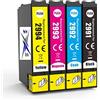 Now Ink Ltd Strawberry - Cartucce d'inchiostro di ricambio 29XL compatibili con stampanti Epson XP-342, XP-352, XP-235, XP-355, XP-245, XP-442, XP-335, XP-255, XP-257 e altri
