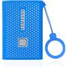 N+B N//B Custodia Protettiva in Silicone per Samsung T7 Portatile SSD, Custodia Protettiva per unità a Stato Solido Esterne (500GB 1TB 2TB) (Blu)