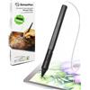 SonarPen - Pennino sensibile alla pressione con pulsante di reiezione del palmo e scorciatoia, senza batteria, compatibile con iPad/iPhone/Android/Switch/Chromebook (Bianca)