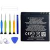 ERYNK BP-5M - Batteria di ricambio compatibile con Nokia 5610, 5700, 6110 Navigator, 6220 Classic, 6500 Slide, 7390, 8600 con set di attrezzi