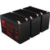 T6 Power Batteria per Eaton 5SC1500IR, VRLA, 12 V