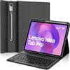 IVEOPPE Cover Tastiera Lenovo Idea Tab Pro 12.7 Pollici 2025, Custodia Tastiera Italiano Bluetooth Staccabile per Lenovo Xiaoxin Pad Pro 12,7 2025, Nero