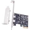 Qcbuegof PCIE a 2 porte tipo C USB 3.2 GEN1 5Gbps Convertire Scheda ASM1042 Chip per Desktop Doppia Espansione Scheda di Espansione