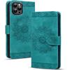 Rosbtib Custodia Compatibile con iPhone 16 Pro Max Stampa Mandala Chiusura Magnetica Funzione Supporto e Porta Cart Protettiva a Libro Cover iPhone 16 Pro Max 6.9 2024, Verde