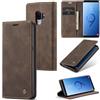Sojlecyu Cover per Samsung Galaxy S9 Plus Custodia, a Libro Portafoglio in Premium Pelle PU Porta Carte Flip Case Supporto Protezione Case Cover per Samsung Galaxy S9 Plus, Caffè