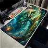 Tainrun Tappetino Mouse Gaming,700x300x3mm Grande Mousepad,Keyboard Pad con Base in Gomma Antiscivolo,tappetino per mouse XXL Gioco con Bordi Cuciti per Home e Office(Albero della Vita)