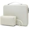 HYZUO 13,3-14 Pollici Borsa Custodia Rigida PC Portatile per MacBook Pro 14 M5/M4/M3/M2/M1 A3426 A3427 2026-2021, MacBook Pro/Air 13, Dell Pro 13/14 Premium, 13,8-13,5 Surface Laptop, Beige