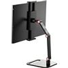 Cpolebev Supporto per Monitor Portatile, Supporto Universale da Scrivania in Metallo, 16 Pollici Universale, Staffa Piatta da Scrivania per Trasmissione in Diretta