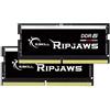 G.Skill Ripjaws - DDR5 - Kit - 32GB: 2 x 16GB - SO DIMM 262-PIN - 4800 MHz / PC5-38400 - CL34 - 1,1 V (F5-4800S3434A16GX2-RS)