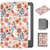 MOKASE Custodia per 6 Pollici Nuovo Kindle 11a Generazione 2022 2024 Rilascio (Modello: C2V2L3 / RS23CV), Pelle Sintetica Copertina Rigida con Cinturino Automatico Sveglia/Sonno, Matisse Daisy