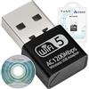 Izoxis USB WLAN Stick Adapter Wireless 1200Mbps Adattatore Stick USB 19181