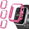 iVoler 3 Pezzi Cover Rigida PC per Apple Watch SE (2025/2022 / 2020) / Series 6 5 4 44mm (Senza Pellicola Protettiva), Ultra Sottile Custodia Antiurto e Anti-Graffio Bumper Case, Fucsia