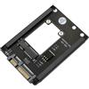 Yurhuit Scheda Adattatore SSD MSATA Un SATA 3.0 III da 2,5 Pollici con Staffa per Telaio Supporto SSD MSATA Full Size 6Gps per Computer Desktop