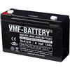FIAMM BATTERIA FIAMM 6V 12 Ah FG11201 VRLA AGM ERMETICA UPS