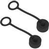 MAGICLULU Tappi Protettivi Nero per Connettori 2 Pezzi da 12 Mm X 1.0 in Plastica Protezione Polvere e Compatibilità Versatile per Copertura di Connettori Elettrici