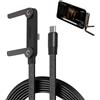 JIABAOZ Invisible Holder Charger Cable with Stand,240W Super Fast Charging Cord with Built-in Phone Stand,Type C/USB C, Braided Design for Smartphones, Tablets (Type-C)