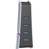 EasyByMall Hub splitter USB compatibile con PS5 Slim con trasmissione dati efficiente attraverso quattro porte