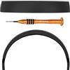 GEEKRIA Pad per archetto in plastica Geekria compatibile con cuffie Beats Solo 4, parte di riparazione della fascia sostitutiva (Nero)