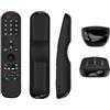 N+B Custodia per telecomando compatibile per LG AN-MR21GC MR21N/21GA/LG OLED TV Custodia protettiva per telecomando Custodia in silicone Custodia per telecomando antipolvere (Nero)
