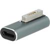 vhbw adattatore USB tipo C a MagSafe 2 compatibile con Apple Macbook Pro (Retina, 13, 2012-2015) notebook, laptop - 3,1 x 1,2 x 1 cm, 100 W