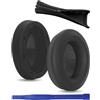 Umvowuxa WH-XB910 - Auricolari in memory foam e pelle proteica, per cuffie Sony WH-XB910N XB910N, in tessuto elasticizzato