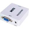 Générique VGA to HDMI Converter with 3.5mm Audio Jack - Full HD 1080p Output - USB Powered Adapter for PC to HDTV Or Monitor Display