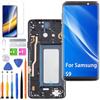 HLYGZX Display di ricambio per Samsung Galaxy S9 LCD, schermo TFT, G960F G960 Display schermo touch digitizer assembly kit di riparazione (nero con cornice, senza impronte digitali, schermo non curvo)