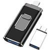 KEALLANS Chiavetta USB 3.0, Funzione 4 in 1, Memoria di memoria 64G, Memoria di espansione per Micro-USB/Android/iOS/Tipo C/OTG