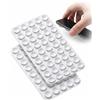 YIPFEN Ventose per Telefono 2 Pezzi Bianco Silicone Doppia Faccia Antiscivolo: Supporto Universale per Selfie, Video & Chiamate. Fissaggio Forte, Mani Libere.