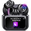 VEKJ Cuffie, Cuffie per Dormire con Touch Screen, 48 Ore Auricolari Bluetooth, nero profondo