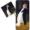 KARTXITAI Cover Personalizzata Compatibile con Motorola moto g52 con Foto Testi logo,Custodia Morbido TPU Silicone Gel Trasparente Custom Case con Immagine,Testo+1 x Cinturino Universale