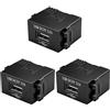 Behogan 3 moduli di alimentazione USB: presa da 220 V su trasformatore da 5 V, presa di ricarica USB da 2,1 A, adattatore di commutazione per smartphone e dispositivi US-B (nero)