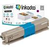 Inkadoo Toner compatibile per OKI 44973534 / C301 Toner Magenta C 301 DN MC 340 Series MC 332 DN MC 342 DNW MC 342 DN C 321 DN