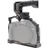 Hersmay R50 Cage con manico superiore, in lega di alluminio, per fotocamere Canon EOS R50 mirrorless e Vlogging Video Shooting Filmmaking Rig Stabilizer con montaggio da 1/4 e foro di registrazione